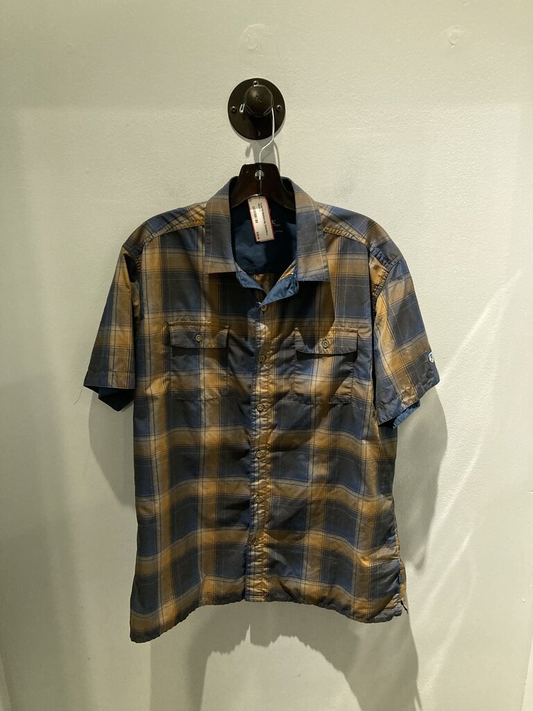 Kuhl SS Button Up, Gold/Navy, Men's L