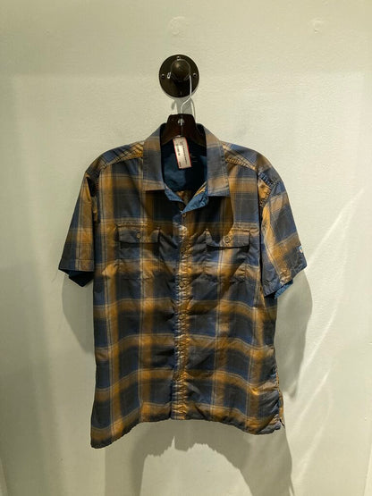 Kuhl SS Button Up, Gold/Navy, Men's L
