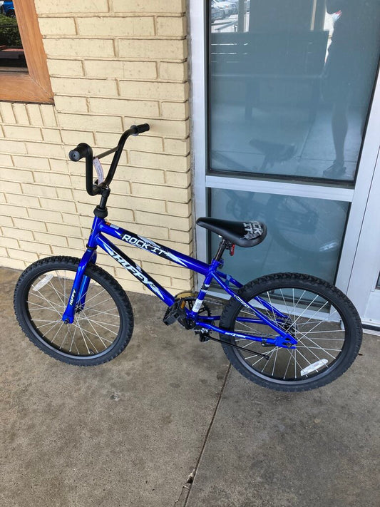 Huffy Rock-it Kids Bike, Blue/Black, 20" Wheels, 11" Frame