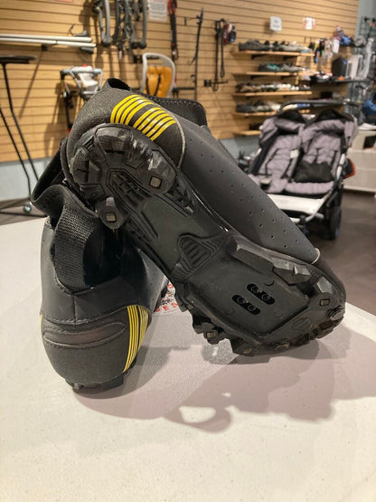 45NRTH Boa Cycling Shoes, Black/Yellow, EU 40
