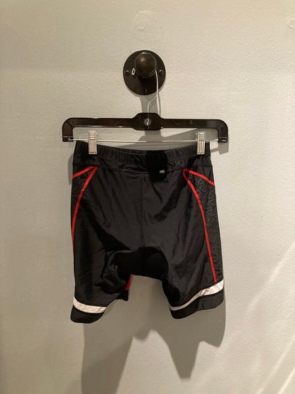 Tyr Padded Bike Shorts, Black/Red, Women's L