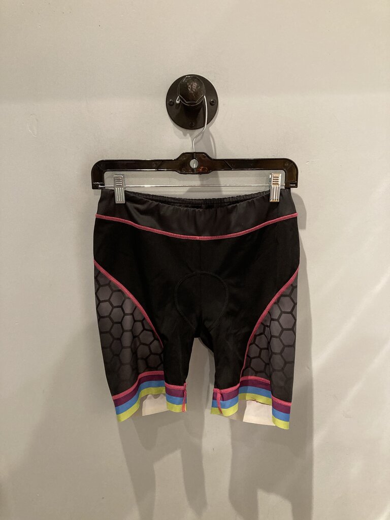 Smash Cycling Shorts, Black/Pink, Women's L