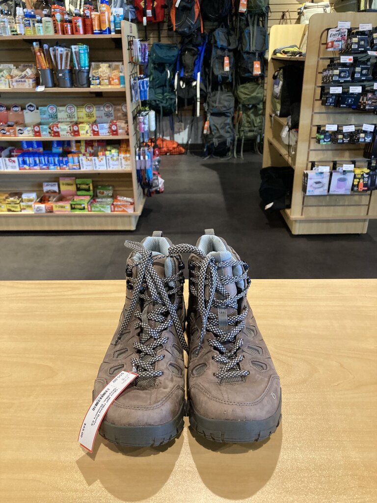 Oboz WP Hiking Boots, Grey/Blue, Women's 8.5