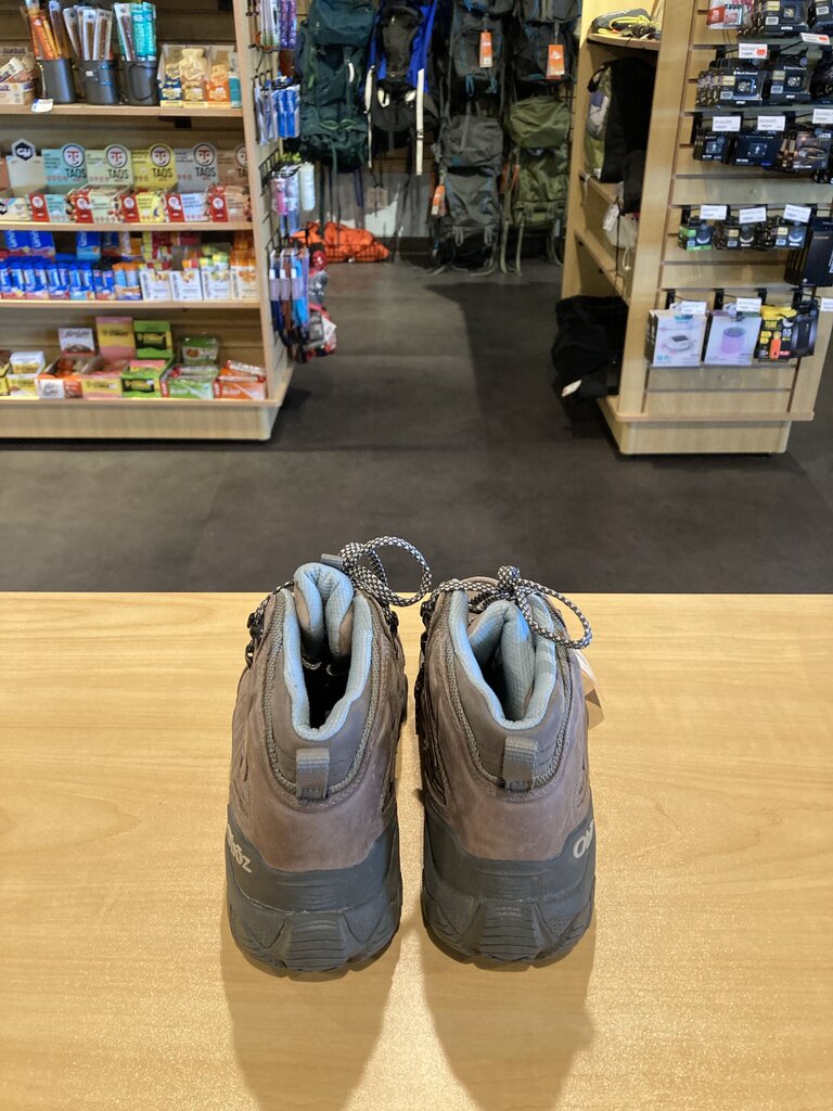 Oboz WP Hiking Boots, Grey/Blue, Women's 8.5