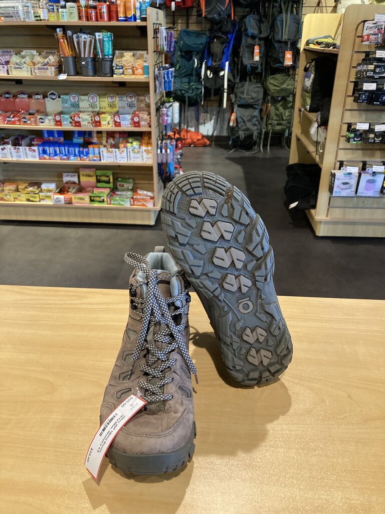 Oboz WP Hiking Boots, Grey/Blue, Women's 8.5
