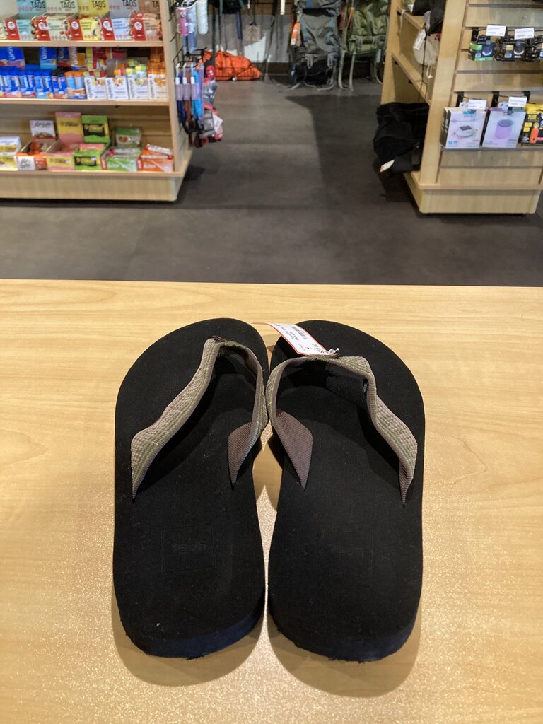Teva Flip Flops, Black/Green, Men's 8