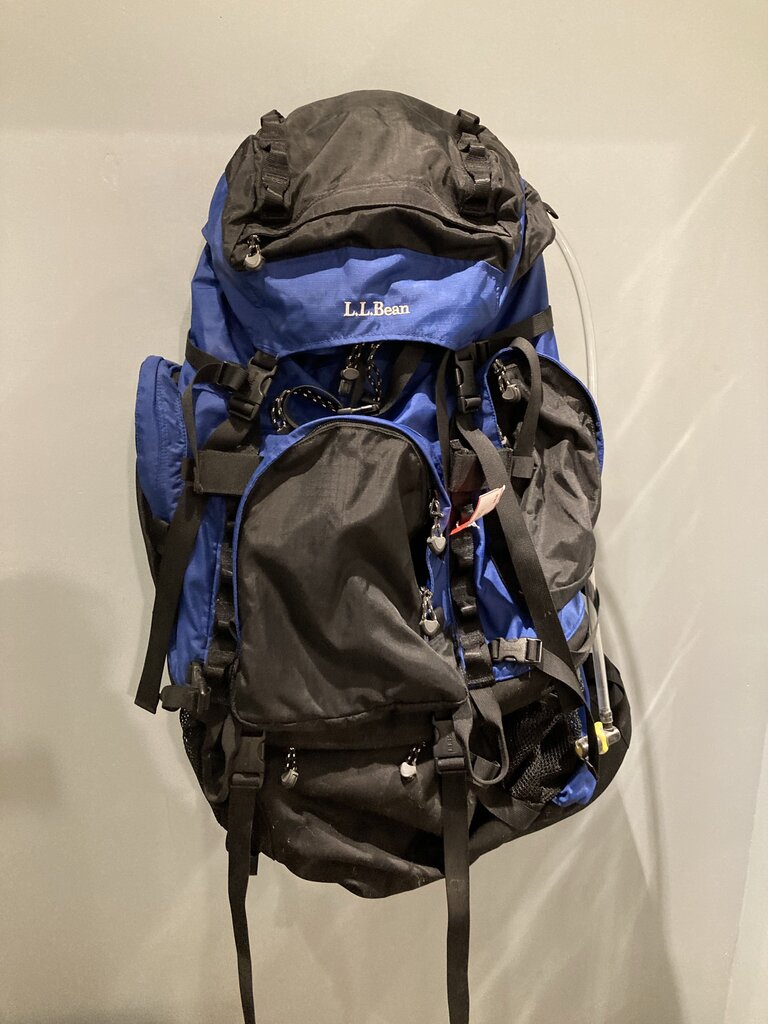 LL Bean Backpack w/ Bladder, Blue, 60L?