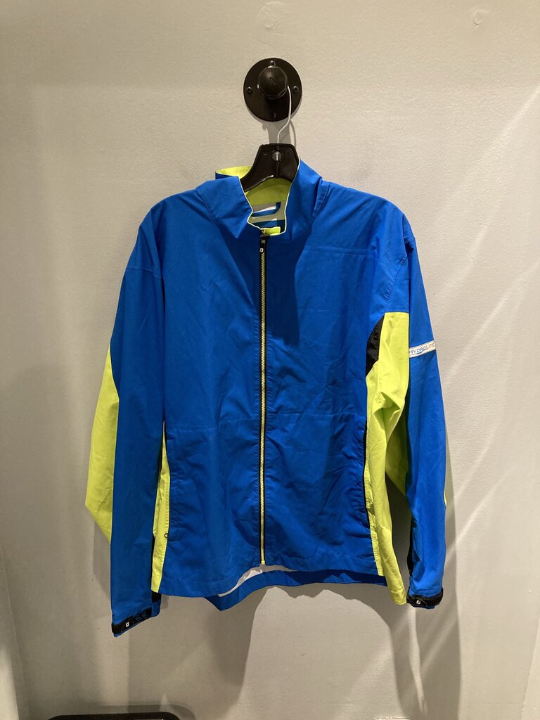 Dry Joys Rain Jacket, Blue/Green, Men's L