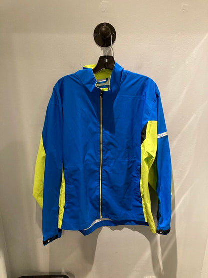 Dry Joys Rain Jacket, Blue/Green, Men's L