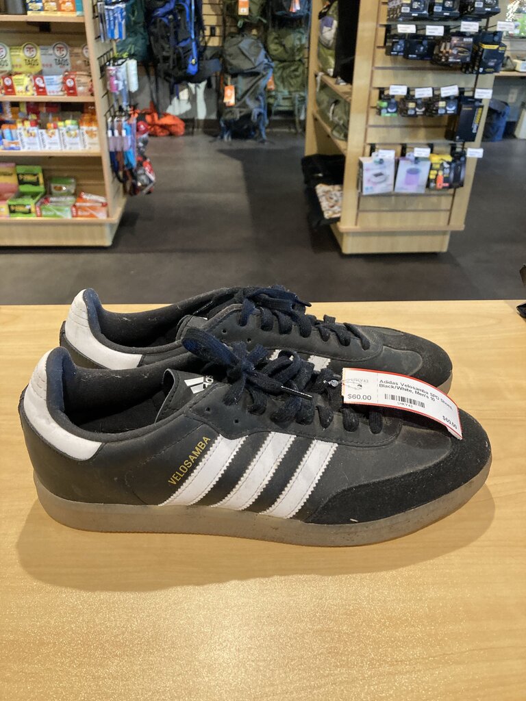 Adidas Velosamba SPD Shoes, Black/White, Men's 10