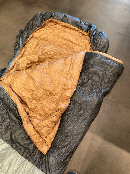 Big Agnes King Soloman Double Sleeping Bag, Brown/Black, 20 Degree, (Sample)