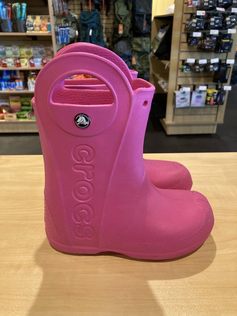 Crocs Rain Boots, Pink, Kids 13