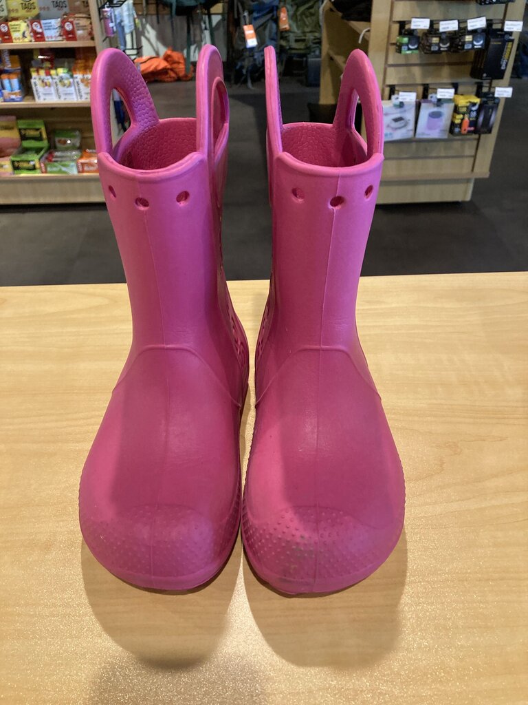 Crocs Rain Boots, Pink, Kids 13