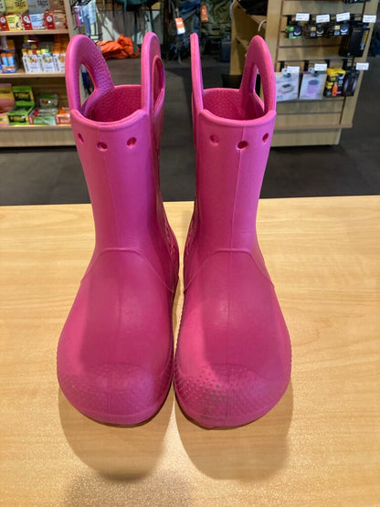 Crocs Rain Boots, Pink, Kids 13
