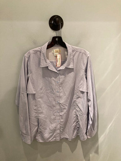 Exofficio LS Button Up, Blue, Women's XL