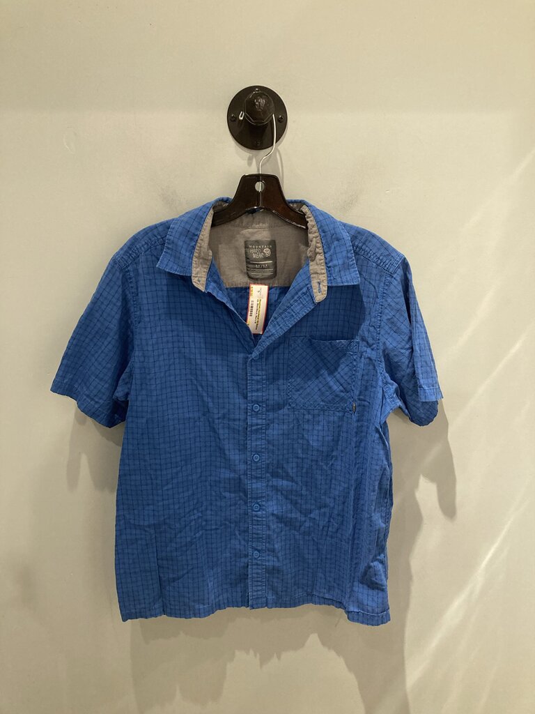 Mountain Hardwear SS Button Up, Blue/Black, Men's M