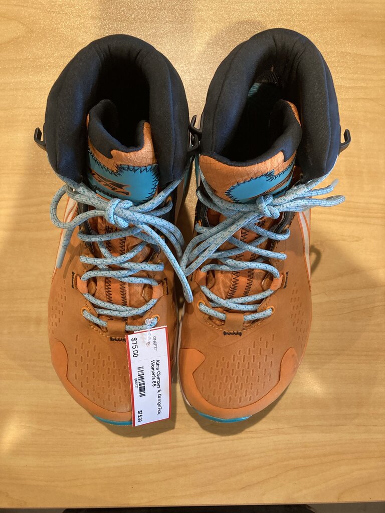 Altra Olympus 5, Orange/Teal, Women's 8.5