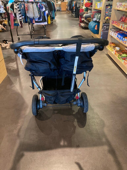 Mountain Buggy Double Stroller, Black (extra tubes/sunshade)
