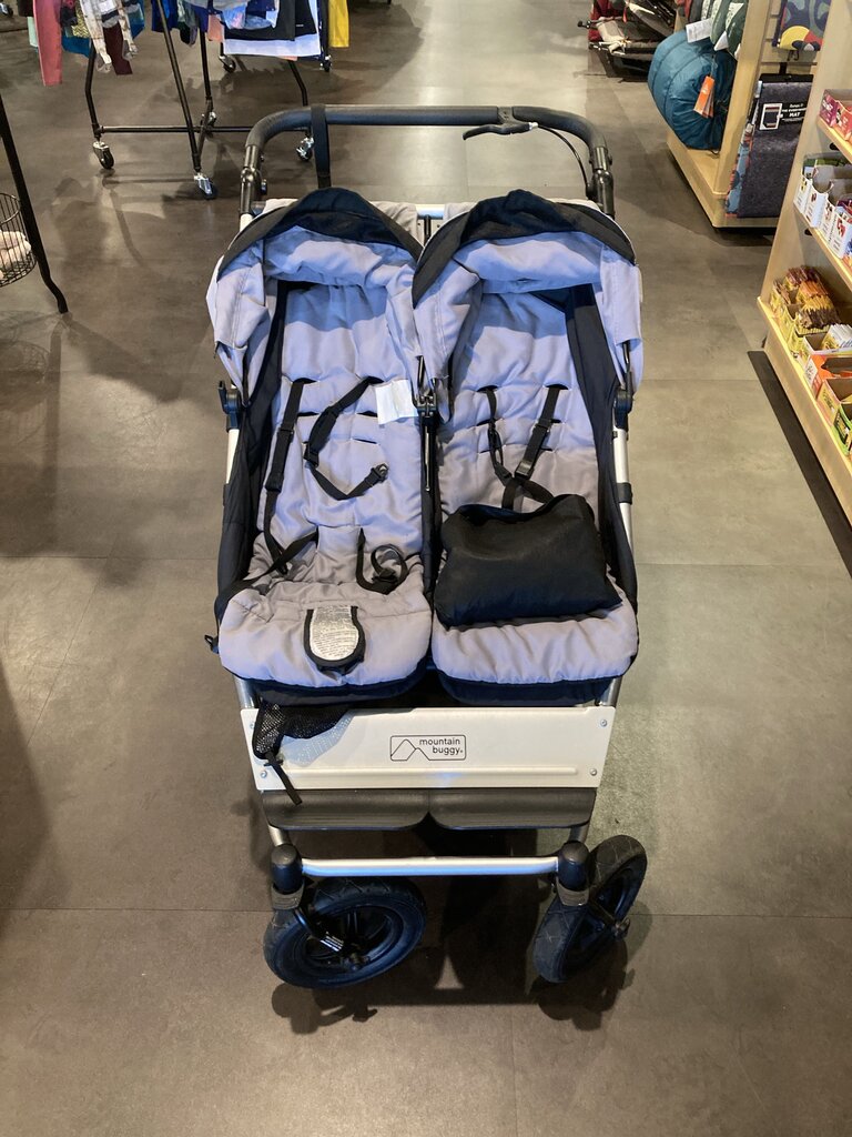 Mountain Buggy Double Stroller, Black (extra tubes/sunshade)