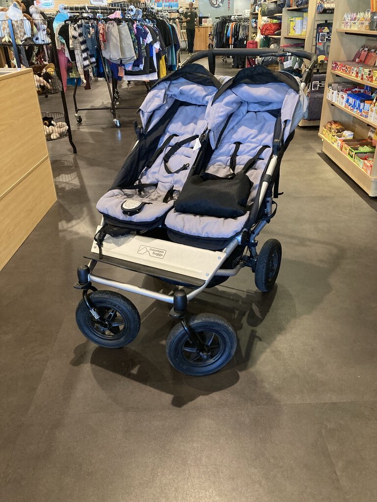 Mountain Buggy Double Stroller, Black (extra tubes/sunshade)