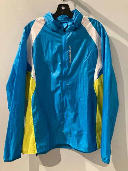Brooks Running Wind Jacket, Blue, Men's XL