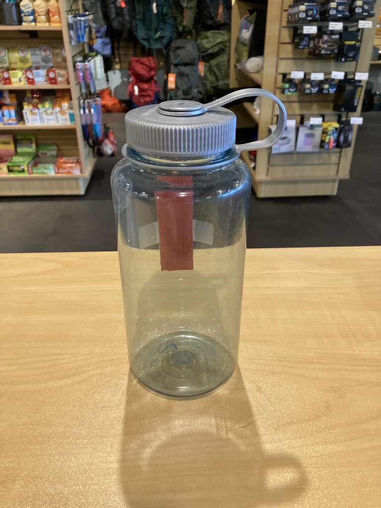 Nalgene Wide Mouth Bottle, Light Blue/Silver Top