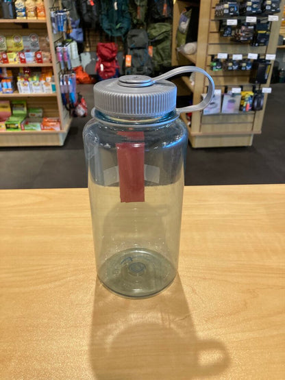 Nalgene Wide Mouth Bottle, Light Blue/Silver Top