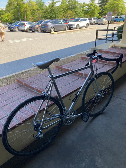 (R. Brake TLC) Titanium (3/2.5Ti) Bike, Silver, 58.25cm Frame, 700c Wheel