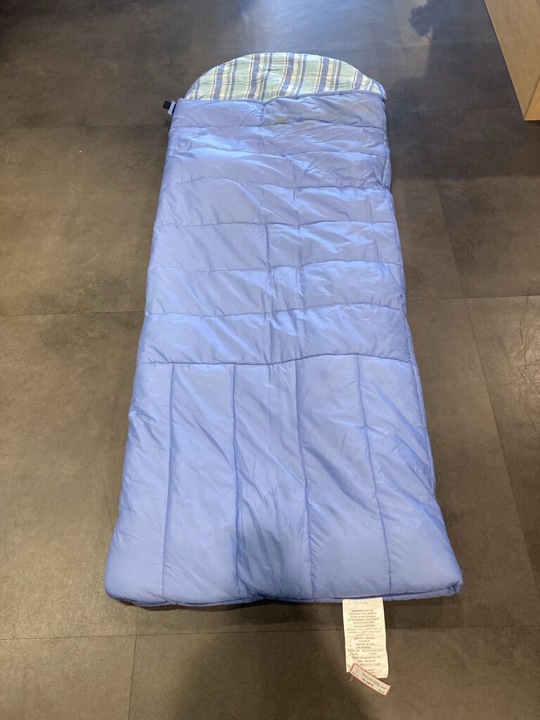 (Stain) LL Bean Deluxe Sleeping Bag, Light Blue, 30deg