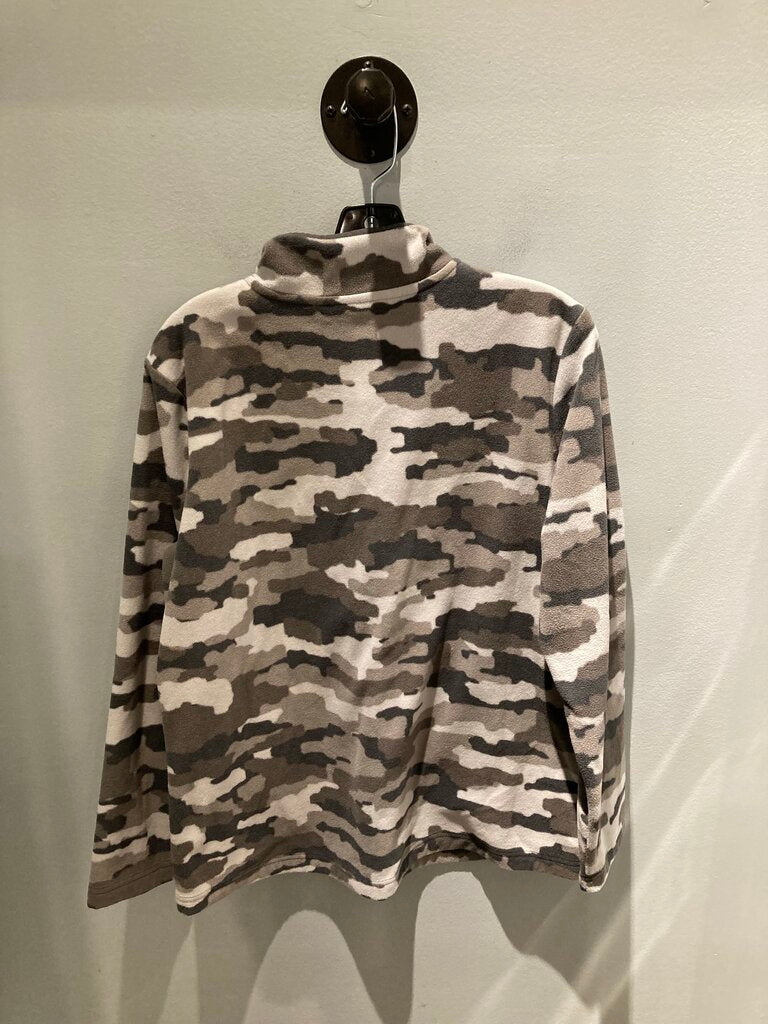 Duluth Snap Fleece, Grey Camo, Women's L