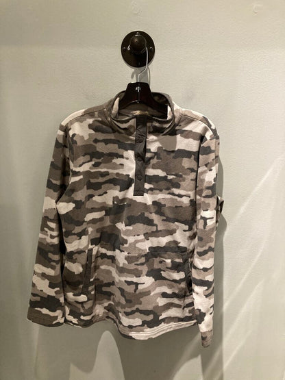 Duluth Snap Fleece, Grey Camo, Women's L