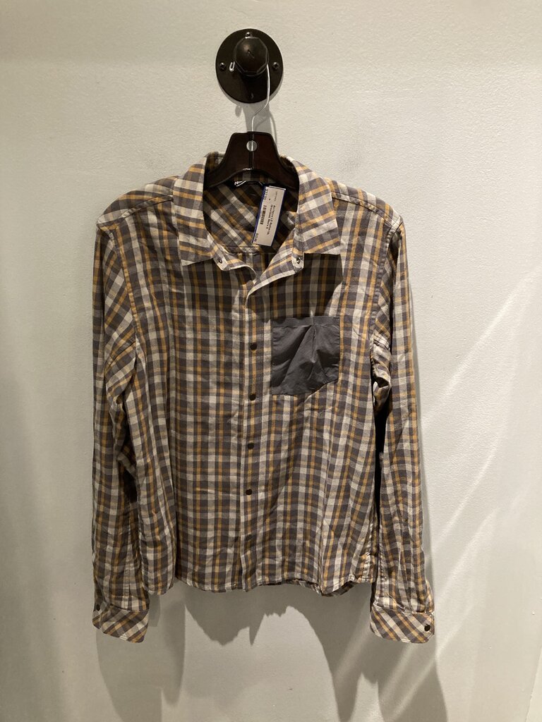 Arc'teryx LS Button Up, Grey/Gold, Men's S