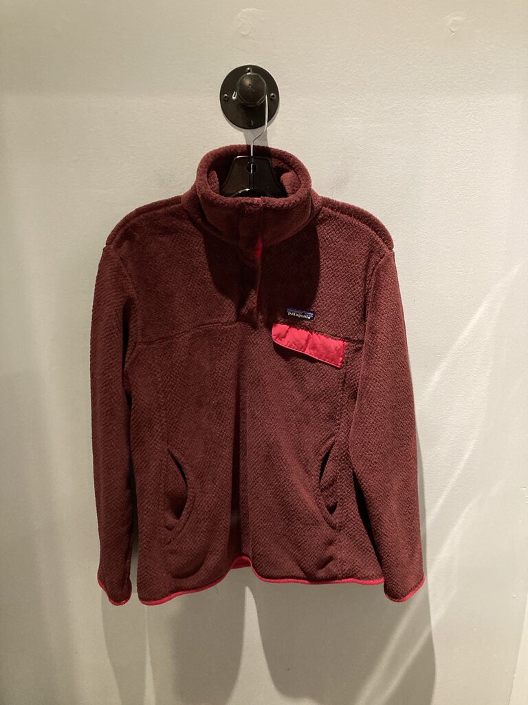 Patagonia Snap Fleece, Maroon, Women's L