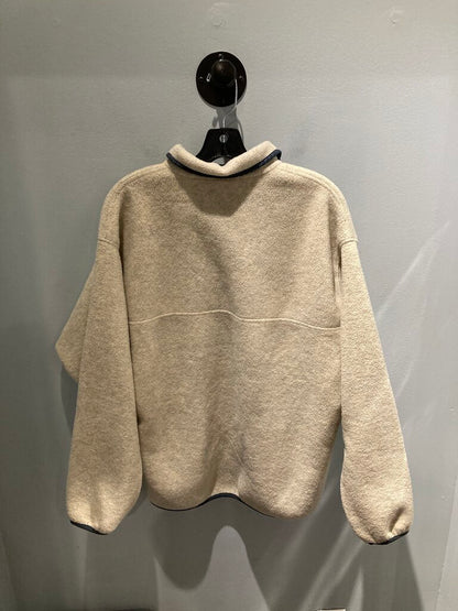 Patagonia Snap Fleece, Creme/Navy, Men's L