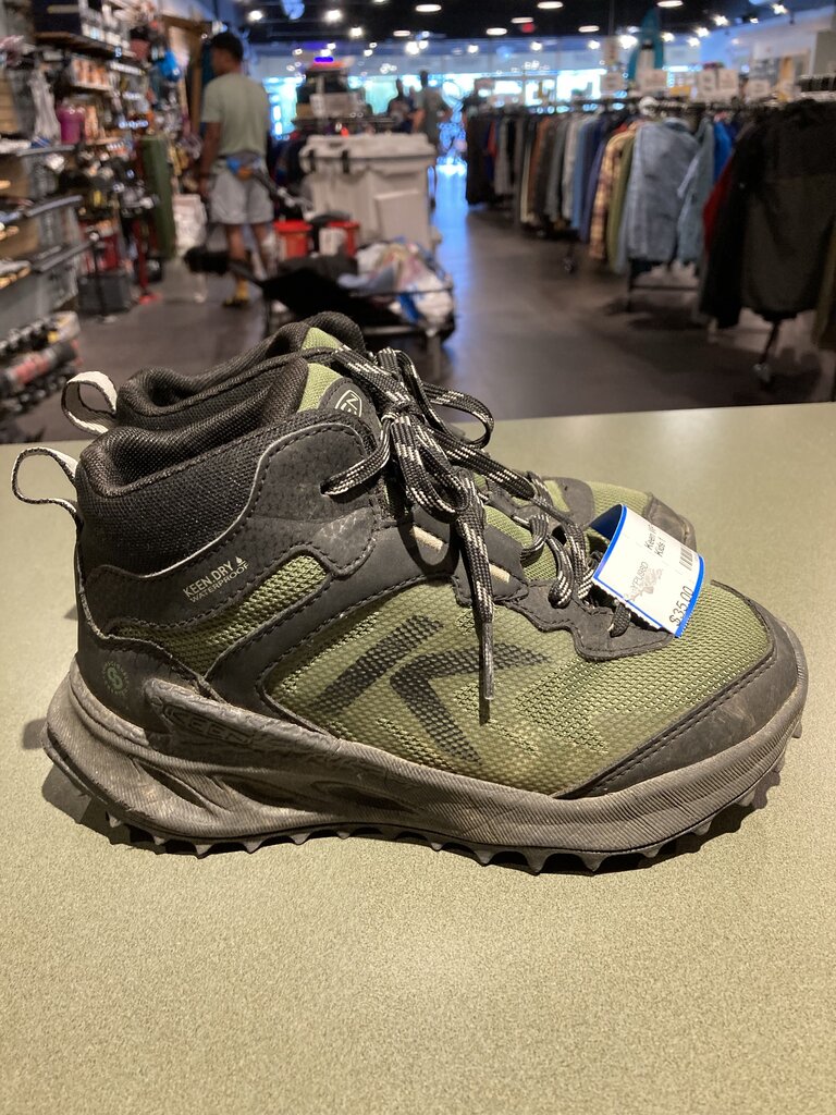 Keen WP Hiking Boots, Green, Kids 1