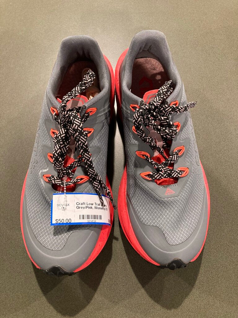 Craft Low Trail Shoes, Grey/Pink, Women's 8.5