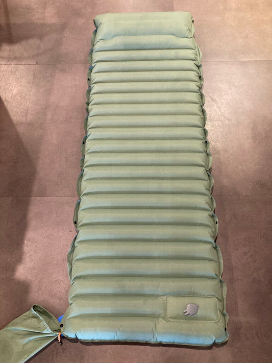 Unbranded Inflatable Sleeping Pad, Green/Grey
