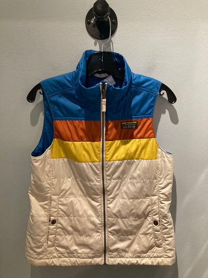 LL Bean Insulated Vest, Retro Color Block, Women's XS Pet