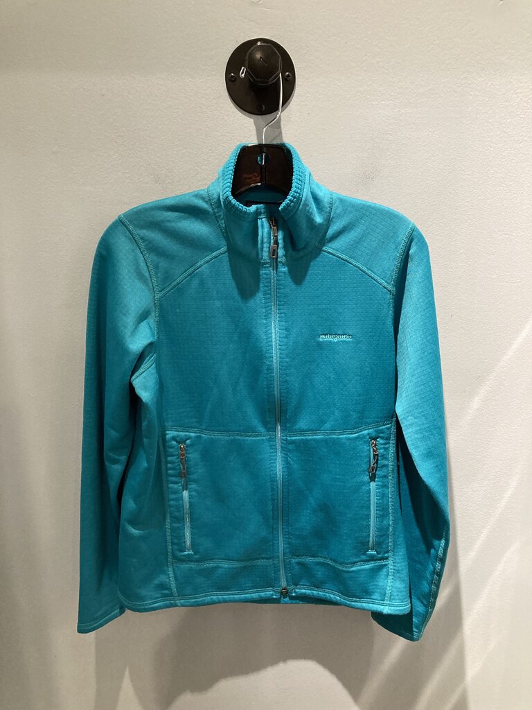 Patagonia Full Zip Fleece, Teal, Women's M