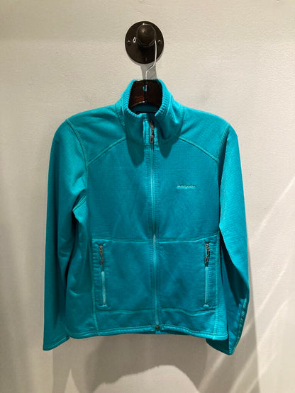 Patagonia Full Zip Fleece, Teal, Women's M