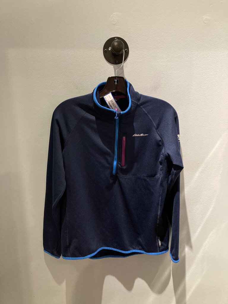 Eddie Bauer Fleece 1/4 Zip Blue, Women's L
