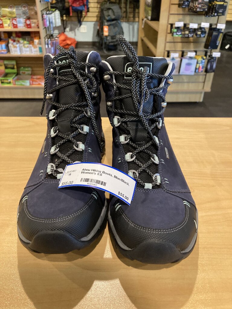 Ahnu Hiking Boots, Blue/Black, Women's 8.5