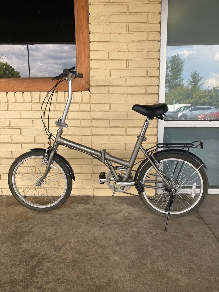2010 Adventurer Folding Bike, Grey, 20in Wheels/15in Frame