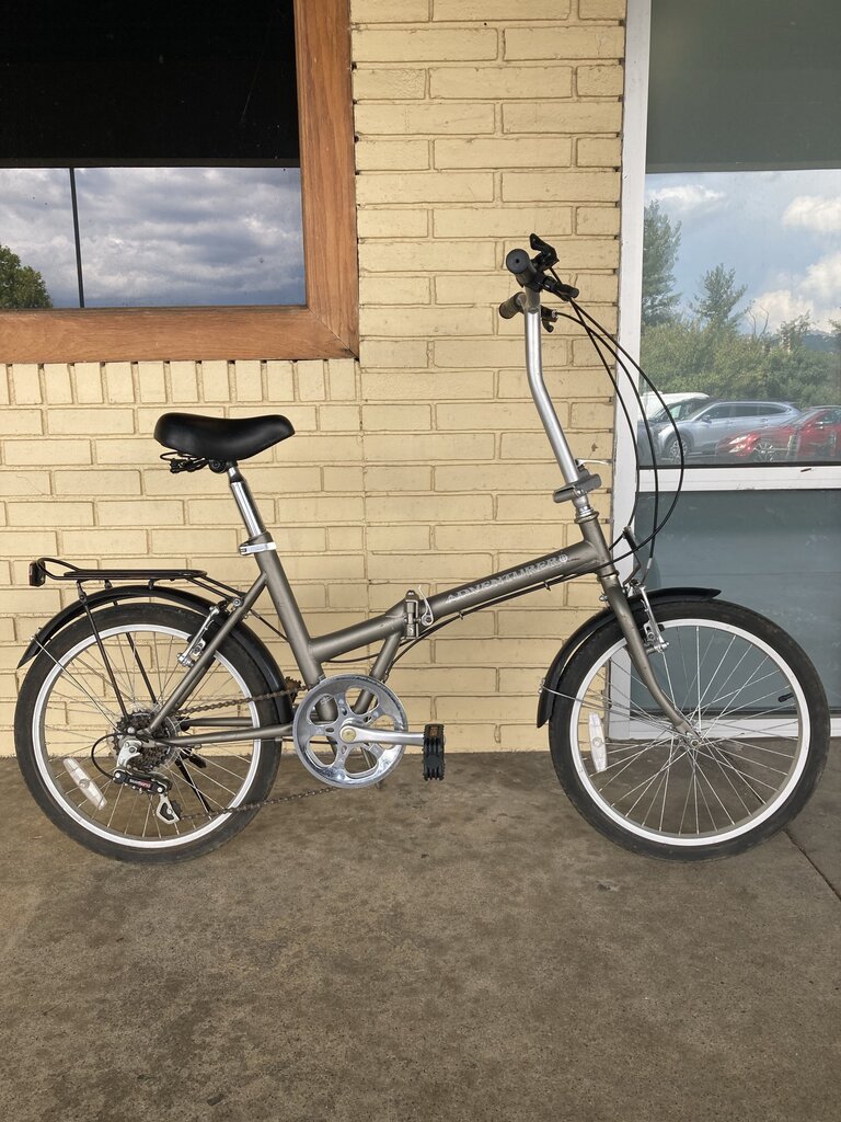 2010 Adventurer Folding Bike, Grey, 20in Wheels/15in Frame
