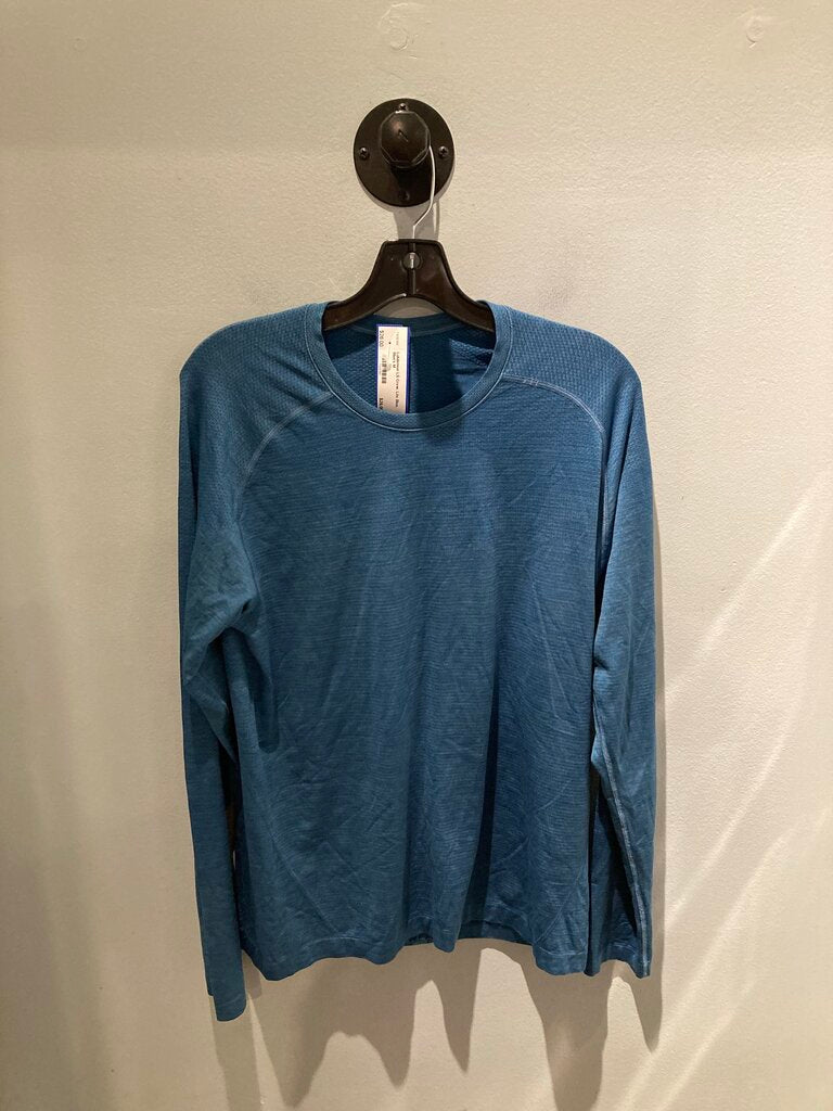 Lululemon LS Crew, Lite Blue, Men's M