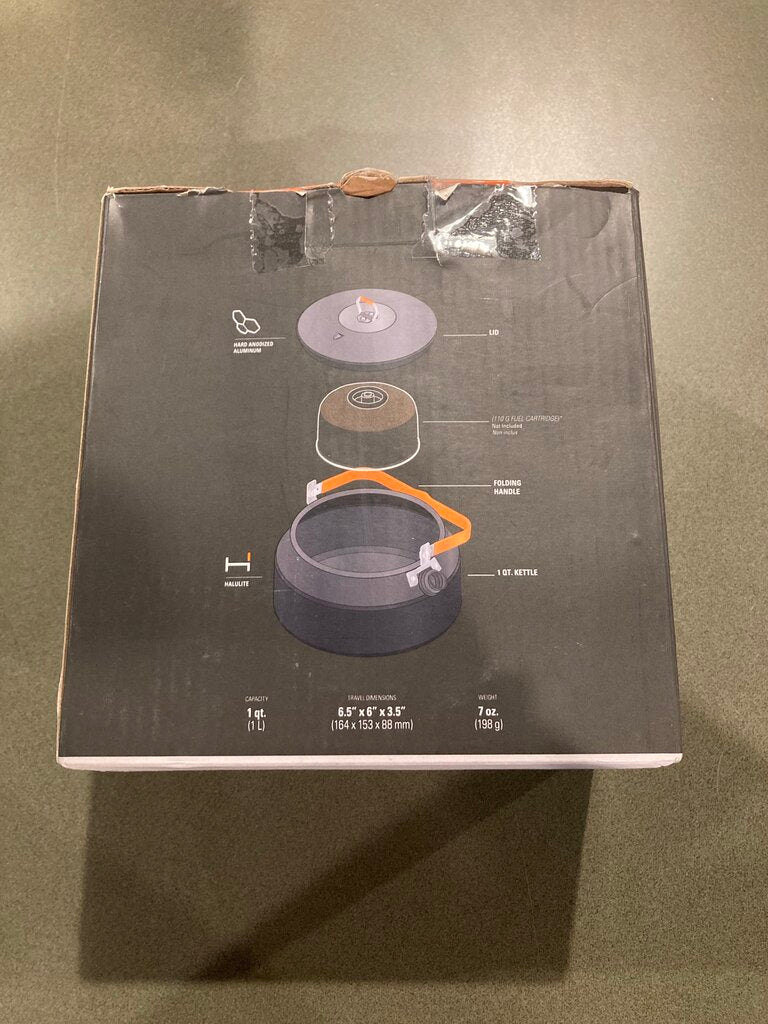 GSI Halulite Tea Kettle, Grey/Orange, 1L