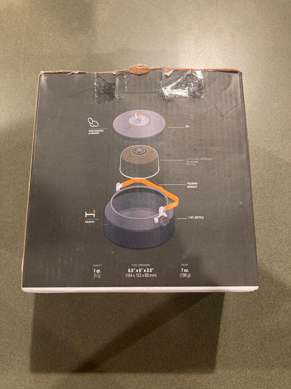 GSI Halulite Tea Kettle, Grey/Orange, 1L