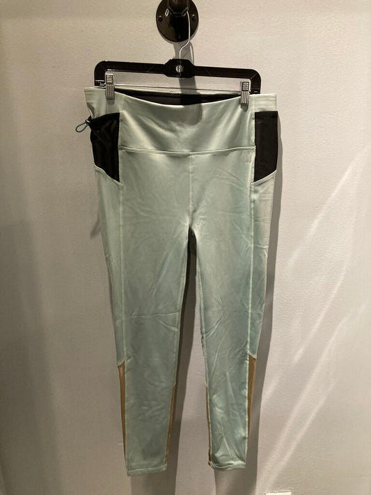 NWT Topo Designs Leggings, Green/Black, Women's XL