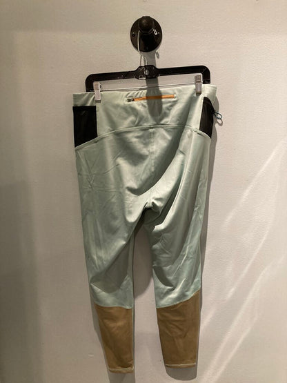 NWT Topo Designs Leggings, Green/Black, Women's XL