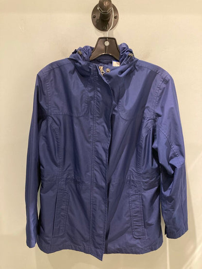 LL Bean Rain Jacket, Blue, Women's S Pet
